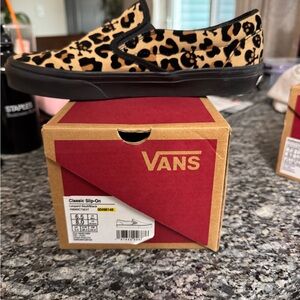 Women’s Vans Animal Print Slip-On Sneakers
